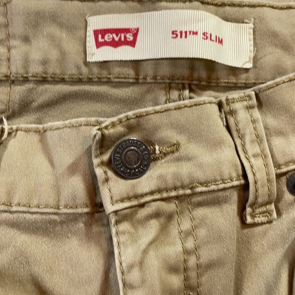 Boys Levi tan pants